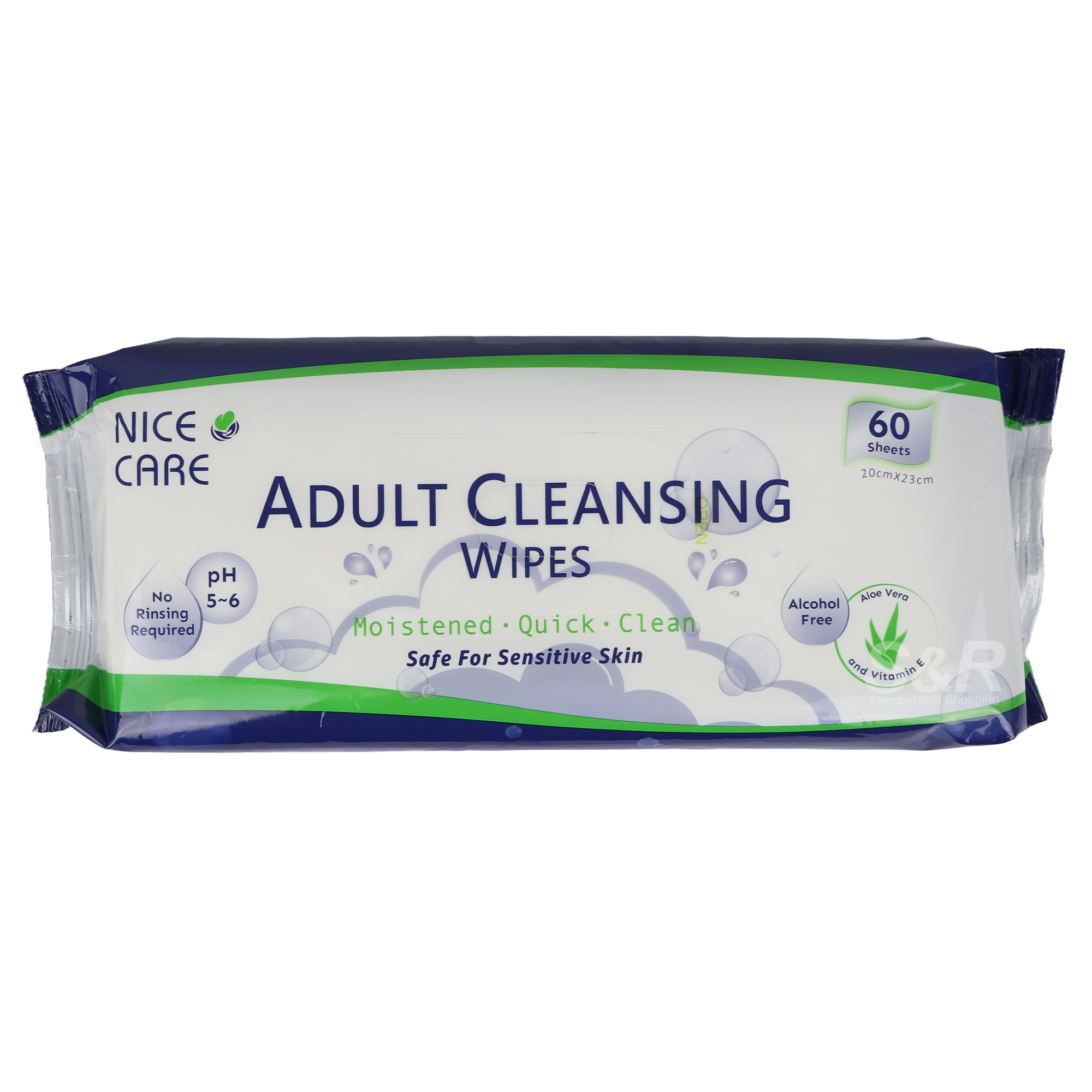 Nice Care Adult Cleansing Wipes 60sheets Nice Care Adult Cleansing Wipes 60sheets